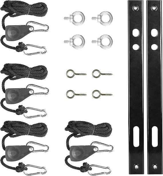 ARGENDON Hanging Kits for Crawl Space & Basement Dehumidifiers, Easy Way to Raise and Lower Dehumidifier, Helps Reduce Noise and Vibration of the Unit, Heavy Duty, Black