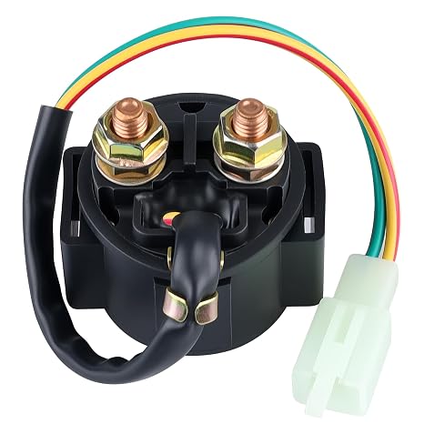 Starter Solenoid Relay for 4-Stroke GY6 Engine 50cc 150cc 200cc 250cc ATV Dirt Bikes Taotao Scooters Go Kart Dne Buggys Quad 4 Wheelers Pit Bike Moped Roketa SSR Sunl Coolster