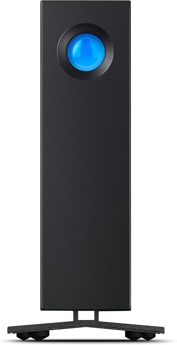 LaCie d2 Professional 24TB External Hard Drive Desktop HDD USB-C USB 3.1 Gen 2, 7200 RPM Enterprise Class Drives, for Mac and PC Desktop, 1mo Adobe CC All Apps Plan, Rescue Services (STHA24000800)