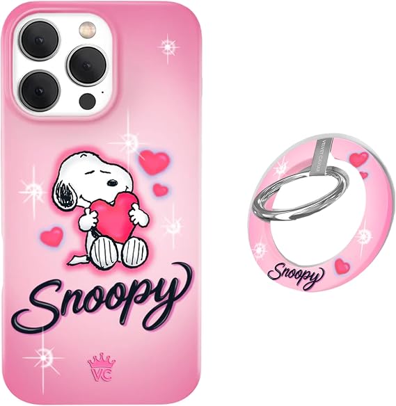 VELVET CAVIAR MagSafe Grip + iPhone 15 Pro Case (Bundle - Snoopy Be Mine)