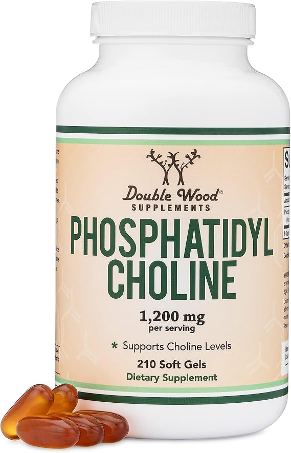 Phosphatidylcholine 1,200mg (420mg PC), Memory & Liver, 210 Softgels