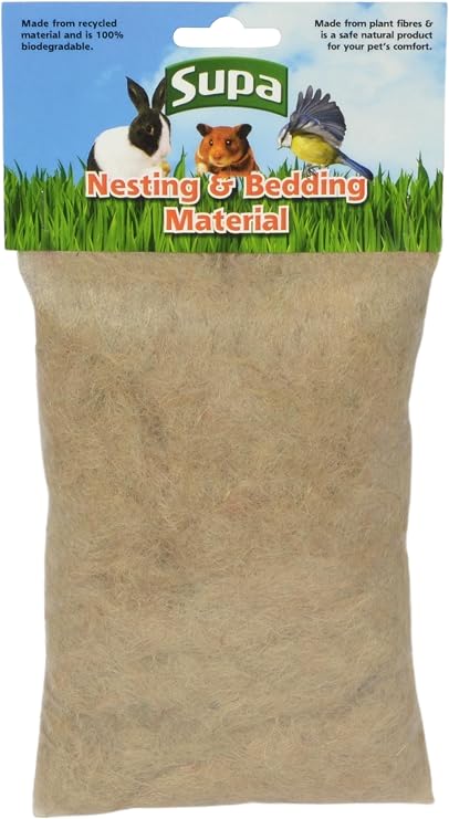 Supa Natural Bedding & Nesting Material For Birds & Small Animals, Environmentally Friendly Jute Fibre. Makes A Warm Cosy And Safe Nest