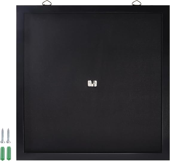 GSE Dart Backboard with Wood Frame and Felt, Darboard Wall Protector | Solid Pine Wood Frame, MDF Backboard, Black Felt, 6 Dart Storage Holes, Easy Hanging, for Beginner Players, 28"L x 28"W x 1"D