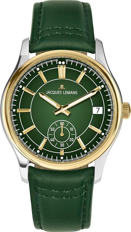 Jacques Lemans 1-2197D Men's Leather Watch