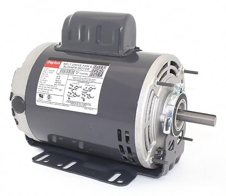 Capacitor-Start Belt Drive Motor, 3/4 HP, 56 Frame, 115/208-230V AC Voltage, 1,725 Nameplate RPM - 1 Each