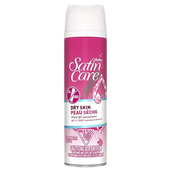 Gillette Satin Care Dry Skin Shaving Gel, 7 oz