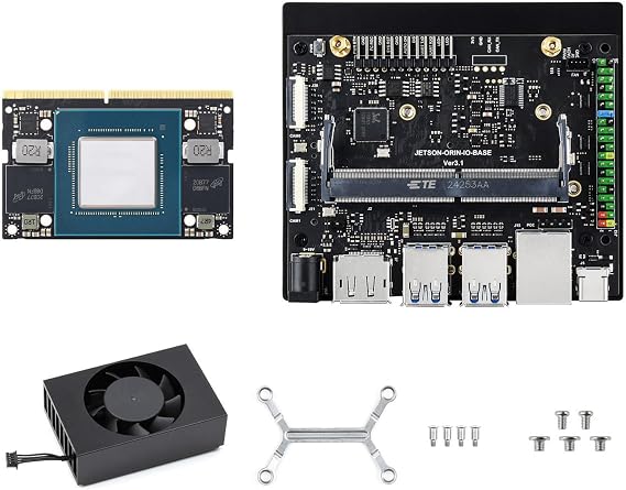 Waveshare Jetson Orin NX AI Development Kit for Embedded and Edge Systems, Bundle with 16GB Memory Jetson Orin NX Module