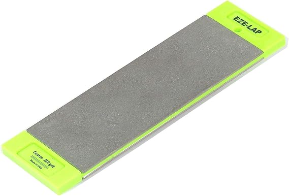 EZE-LAP DD8SF/M 3 by 8 Double Sided Diamond Sharpening Stone SF/M, Non Skid Pad Included