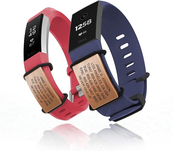 ROAD iD Official Sidekick for Fitbit + Garmin - Identification Bracelet and Sport ID for Athletes