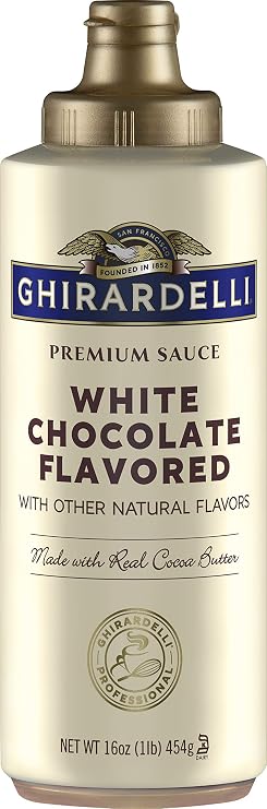 Ghirardelli Premium Sauce White Chocolate Flavored 16 oz Squeeze Bottle