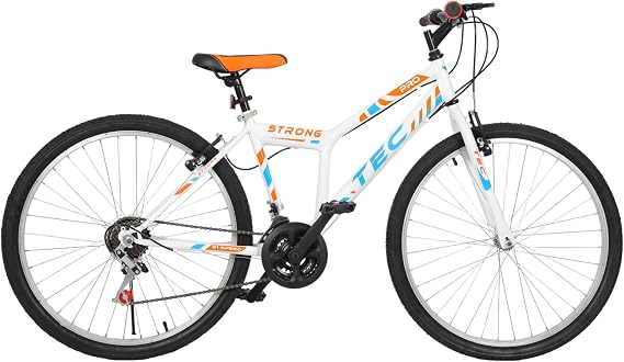 Bisiklet Strong 26" Jant 21 Vites Erkek Dağ Bisikleti Beyaz - Turuncu & Vitesli Bisiklet