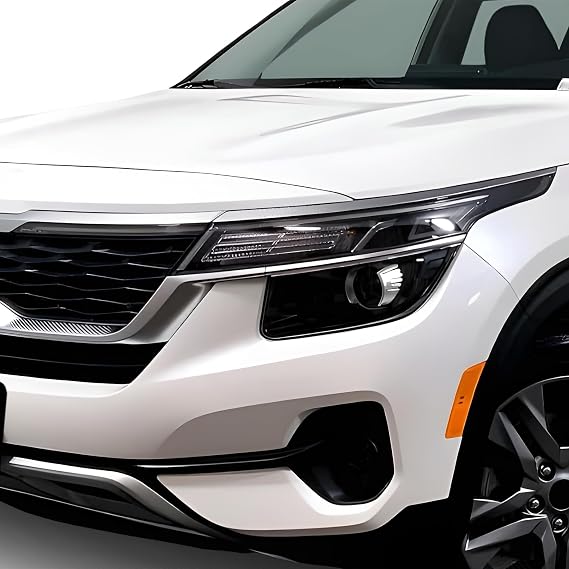 BOGAR TECH DESIGNS Full Headlight Head Light PPF Kit Compatible with Kia Seltos 2021-2025, Clear Bra