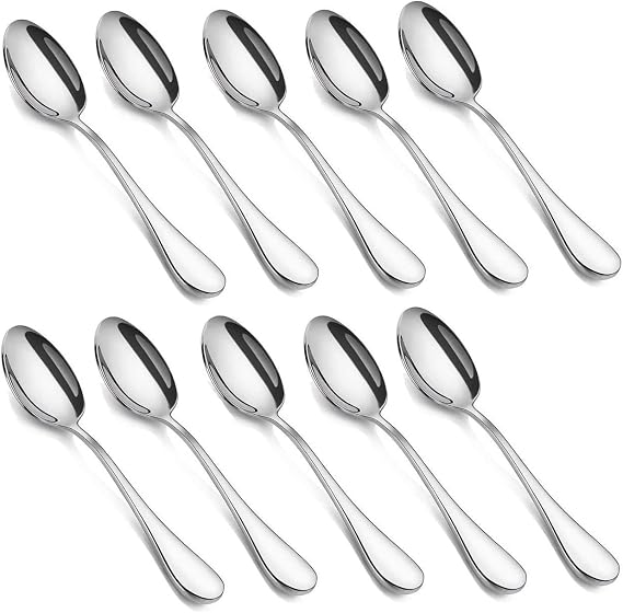 10-piece Demitasse Espresso Spoons, 4.5 Inches Stainless Steel Mini Coffee Spoons