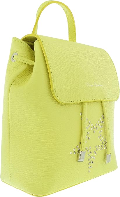 Pierre Cardin Lemon Leather Star Studded Medium Fashion Backpack