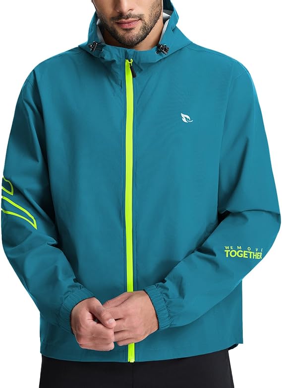 baleaf Men's Cycling Rain Jackets Waterproof Lightweight Packable