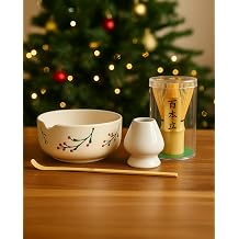 MATCHİVA Matcha Seti (Mathca Çırıpıcı Whisk Mathca Scoop Mathca Kasesi ve Whisk Tutucu)