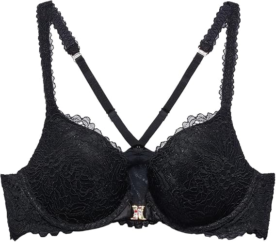 Savage X Fenty Women's Romantic Corded Lace Front-Closure Push Up Bra