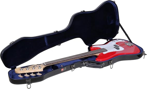 Crossrock Deluxe Fiberglass Case, Fits Precision Bass Style, Black (CRF2020BBK)