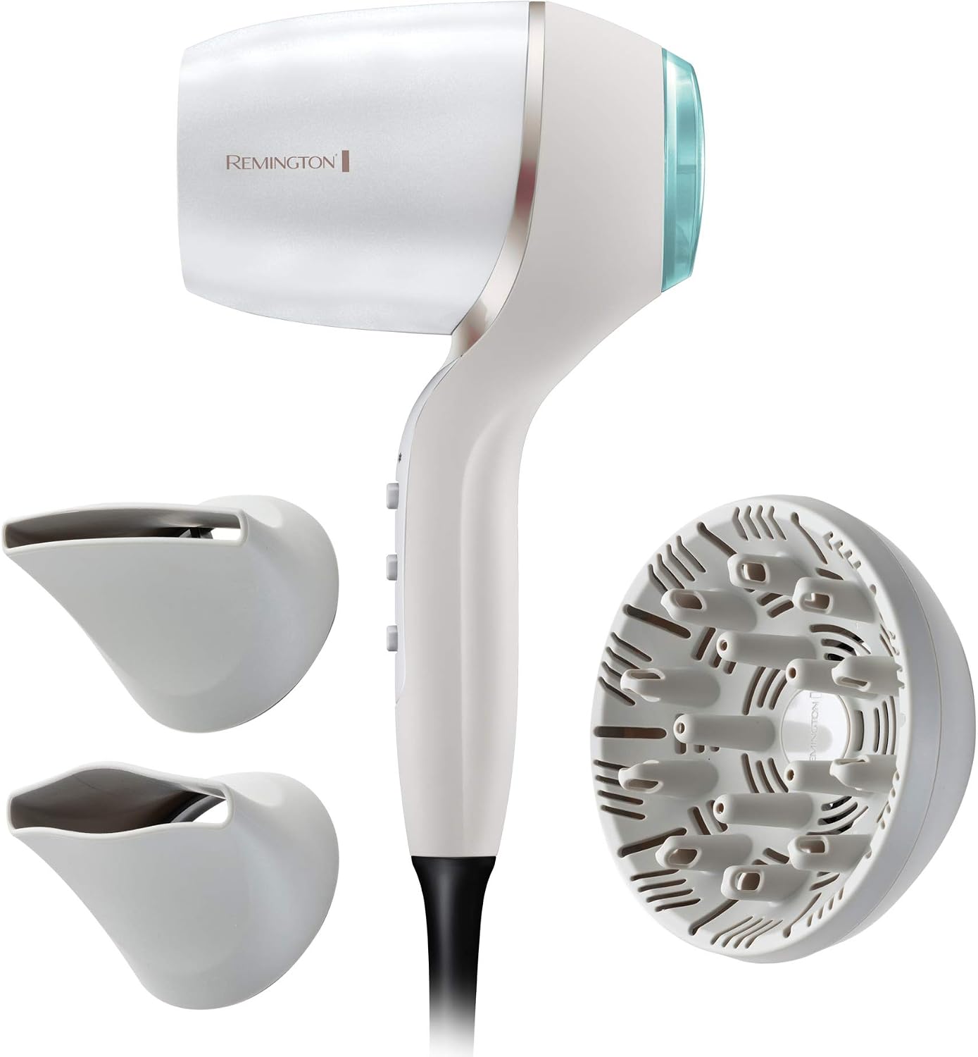 Remington Ion Hydraluxe Pro EC9001 Hair Dryer 2200 Watt, 160kmh, 2 styling apparatus, Hydracare Sensor Technology - full protection against heat damage, microactive ingredients, digital motor