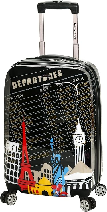 Rockland Departure Hardside Spinner Wheel Luggage, Carry-On 20", Departure