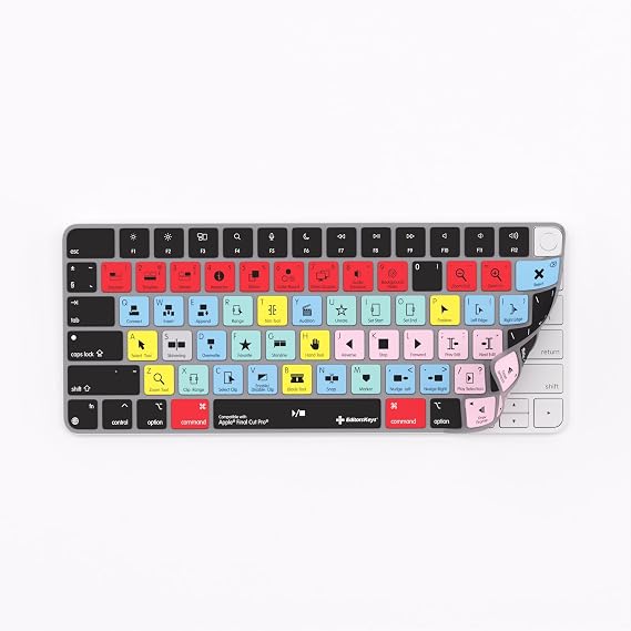 Keyboard Cover for Final Cut Pro - Compatible with Apple Magic Keyboard (Non-Numeric) with/Without TouchID - Enhanced Video Editing
