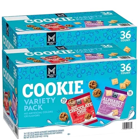 Mini Cookies Variety Pack, 1 Ounce, 36 Count (2 pack)