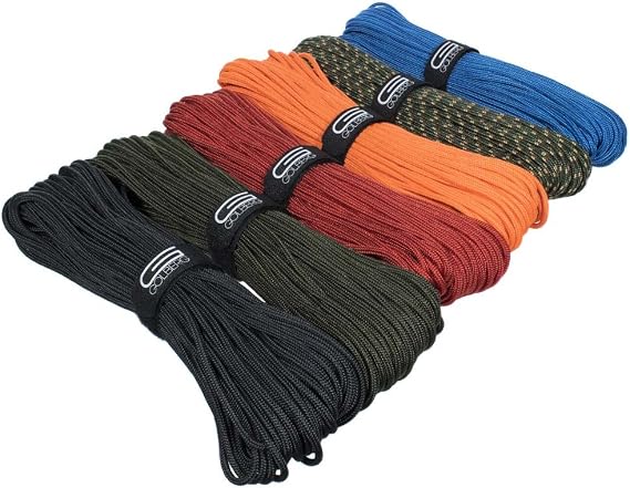 Golberg Premium Polyester Accessory Cord USA Made Smooth Braid Minimal Stretch Rope Sizes of 3mm, 4mm, 5mm, or 6mm Lengths of 25, 50, 100, 250, and 1000 Feet Compact and Lightweight Cord