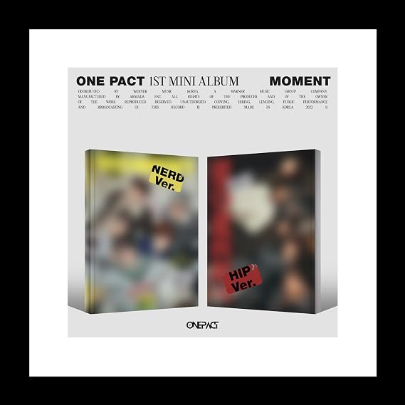 KPOP ONE Pact Moment 1st Mini Album Random Version CD+76p Magazine+2p PhotoCard+1ea Letter+1p Polaroid+1ea Sticker+Tracking Sealed