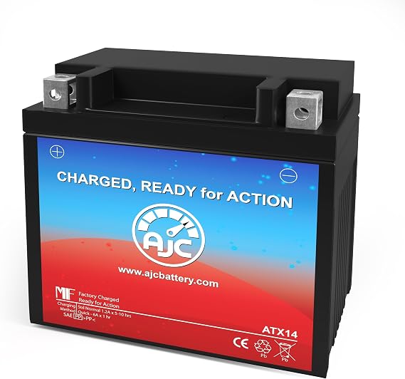 AJC Battery Compatible with Honda T1100 Shadow 1100CC Motorcycle Battery (2001-2006)