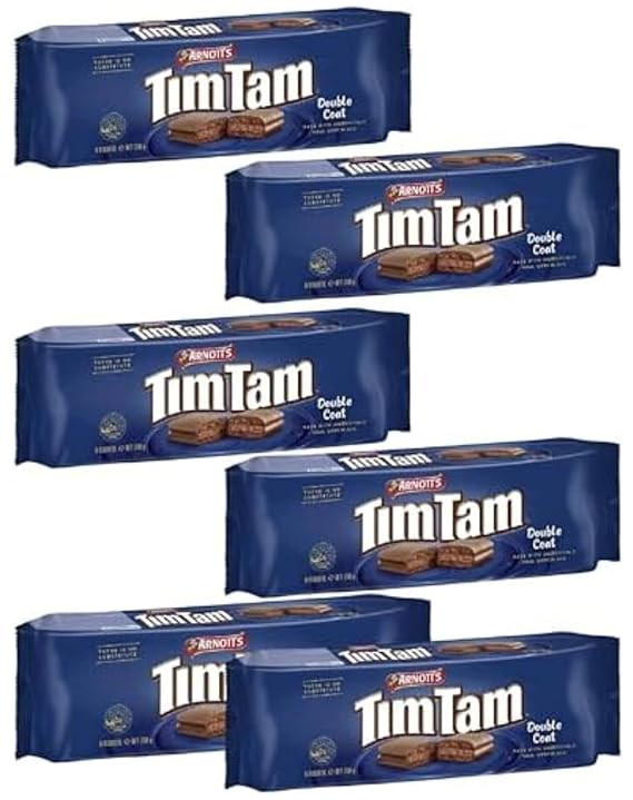 Tim Tam Choc Double Coated Biscuits (Pack of 6 x 200g EA) Luscious Cream Centre, From Australia ...