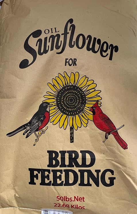 PRDSeed Black Oil Sunflower Seeds for Birds - Premium Bird Seed Mix, Ideal for Chickens & Wild Birds, Bird Sunflower Seed (40lbs)