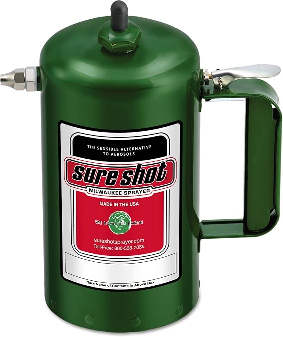 Milwaukee Sprayer 1000G Enameled Steel Sprayer Model-A Green, 1 quart