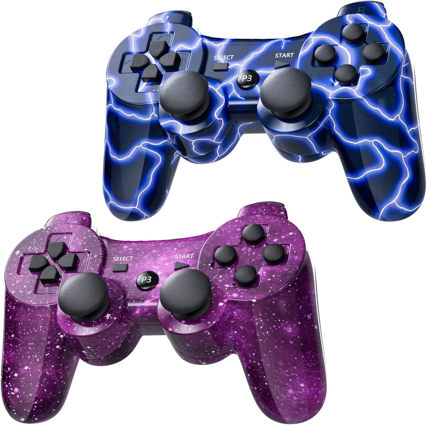 Chayoo PS3 Controller Wireless Gamepad USB Cable Bluetooth 6-Axis Sensor TURBO Continuous Shot Vibration Function Ergonomic Burcica BYB 24