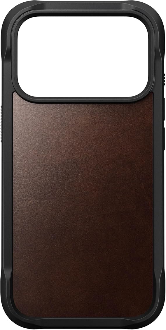 NOMAD Rugged Leather Case - iPhone 17 Pro | Rustic Brown | Horween