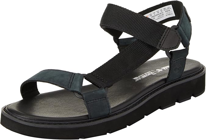 Timberland Women's Bailey Park Leather and Fabric Strap SandalSandal