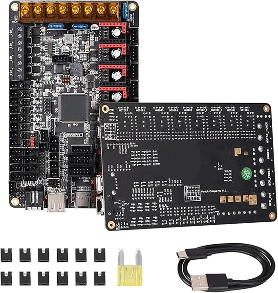 Octopus Pro PI Motherboard Klipper 3D Printer High Speed High Pressure TMC2209 TMC5160 Compatible with Ender 3 Compatible with Voron 2.4 Board(Pro 446)