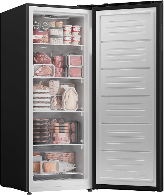11 Cu.Ft Upright Freezer, Garage Ready Stand Up Freezer | 4-in-1 Convertible Modes with Frost-Free Cooling, Digital Control and Garage Ready Design for, Kitchen and Basement Storage