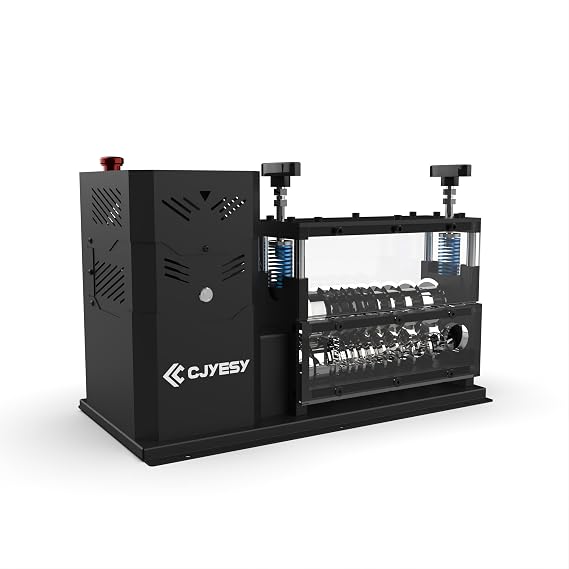 Wire Stripping Machine 0.06-1.5 inch,Wire Stripper Machine 11 Channels 10 Blades,Automatic Wire Stripping Tool 370 W, 80 ft/min,Visible Stripping Depth Reference
