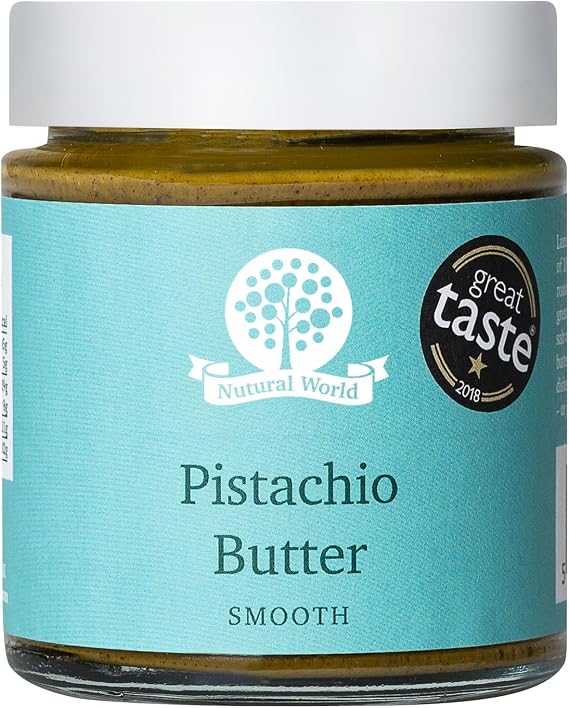 Nutural World - Smooth Pistachio Butter (170g) / 100% Pure Single Ingredient - Great Taste Award Winner