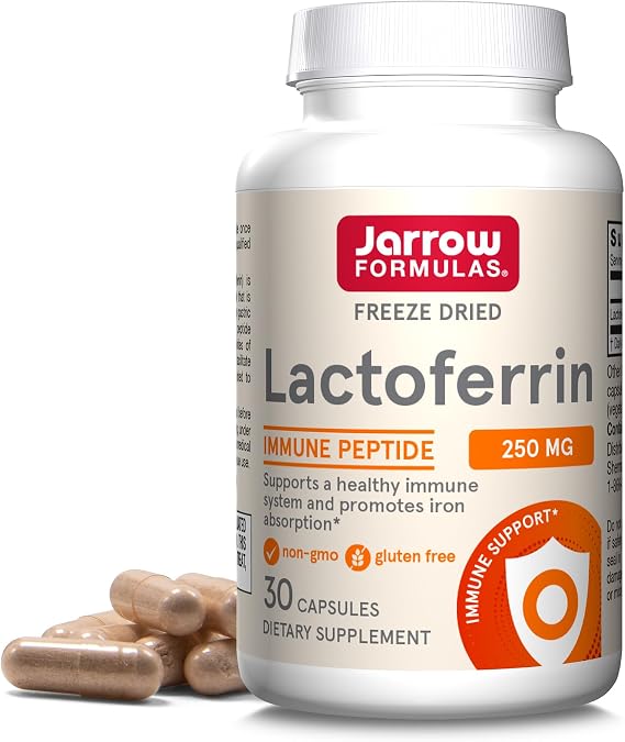 Jarrow Lactoferrin Supplements, 250 mg, 30 Capsules