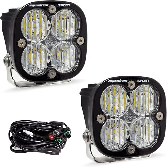 Baja Designs 55-7805 Squadron Sport Wide Cornering LED Light Bar, Pair