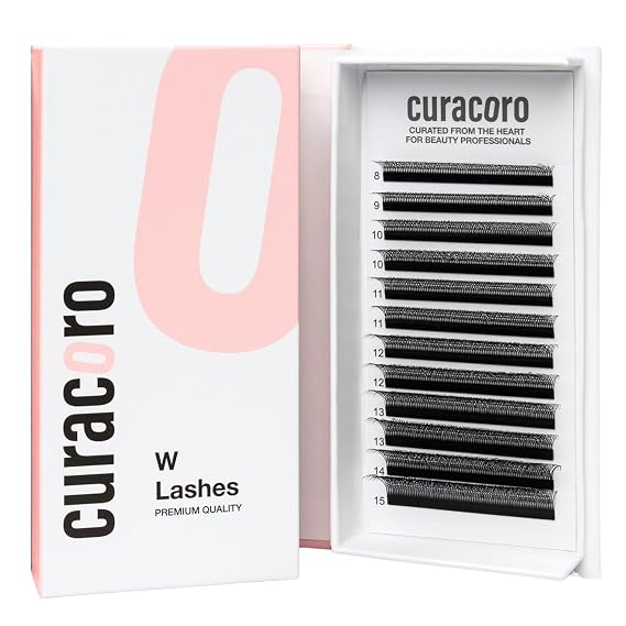 Curacoro W Lash Extensions 3D Volume Lashes 0.07 CC Curl 9-15mm