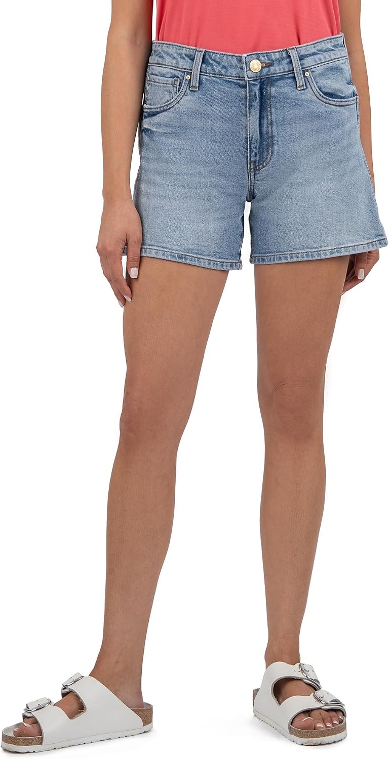 KUT from the Kloth Womens Jane High Rise Long Short with Regular Hem