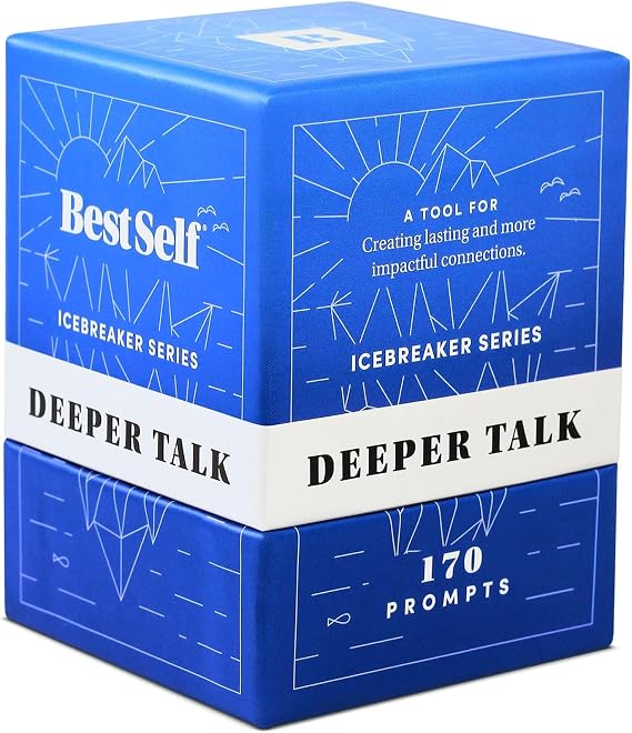 BestSelf Deeper Talk Deck 170 Conversation Starter Cards, 6 Categories