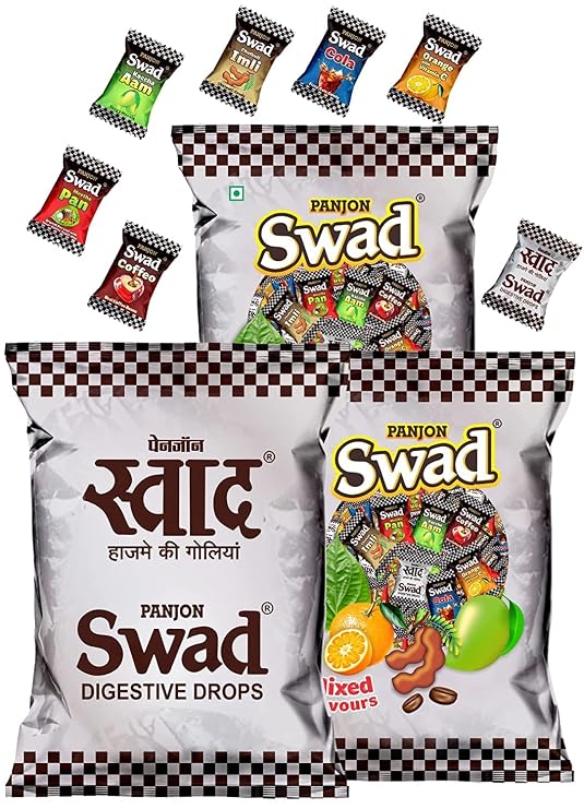 Swad Centre Filled Masala Candy, Lemon,Chocolate Jar 900 g