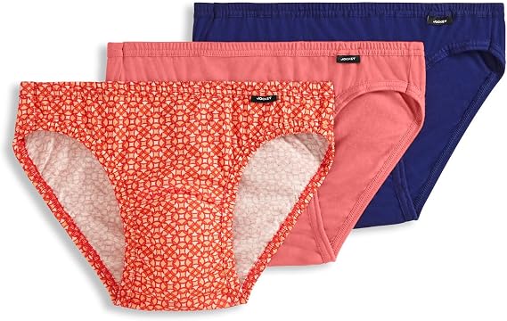 Jockey Elance Bikini- 3 Pack - 100% Cotton Underwear for Men