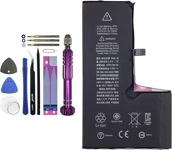 Replacement Battery 616-00514 Compatible with iPhone Xs A2097 A1920 A2100 A2098 with Toolkit