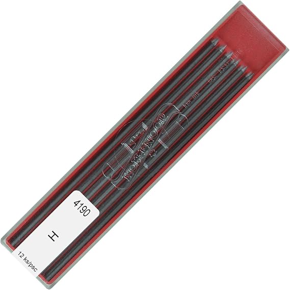 Koh-i-noor 2.0 mm Graphite Leads for Technical Drawing and Retouching, 4190 B