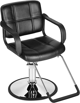 Funnylife Black Styling Salon Barber Chair Tattoo Chair