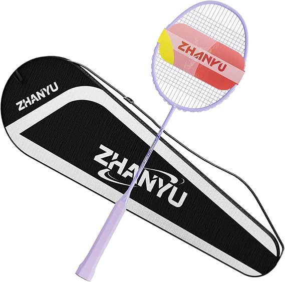 Badminton Racket,Badminton Racquet,100% All Carbon Fiber One-Piece Molding Ultra Light 76g Offensive And Defensive Durable Training Racket,Including 1 Racket And 1 Ball Bag